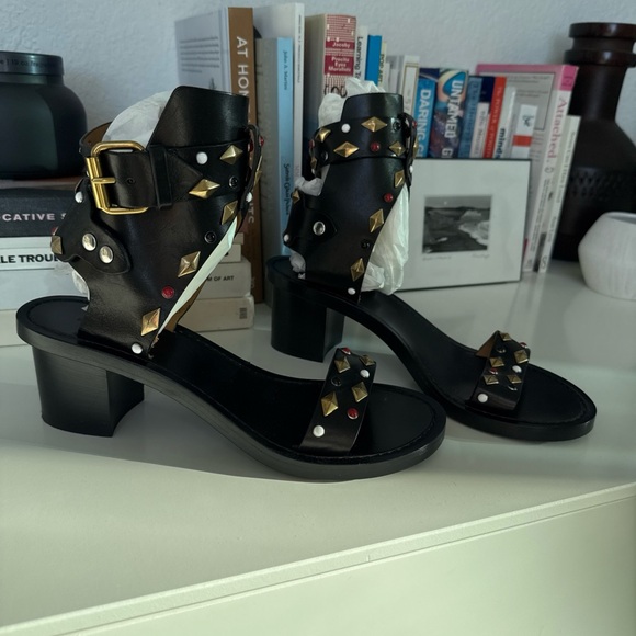 Isabel Marant Jaeryn gladiator leather ankle strap sandals 38 - Picture 6 of 8
